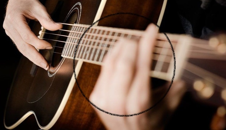 Playing Guitar Wallpaper HD 1024x576 2